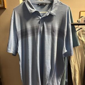 Travis Mathew Light Blue Polo Shirt